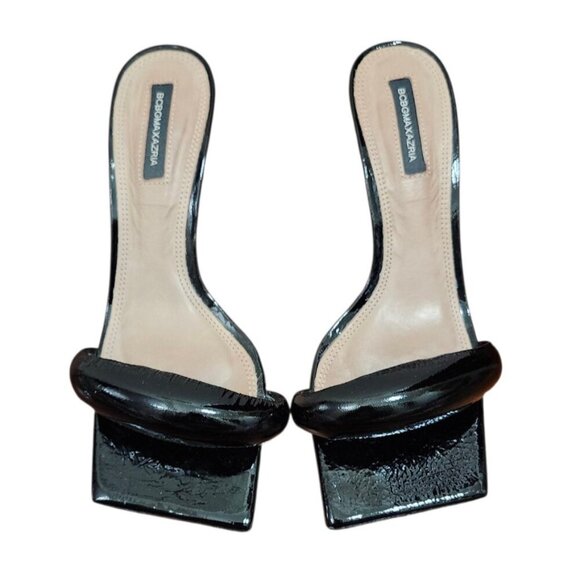 BCBGMAXAZRIA Women's Favari Mid Heel Dress Sandal Women's Shoes In Black 8.5 - Picture 2 of 14